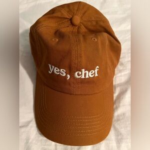 NWT: 'Yes, Chef' Baseball Cap